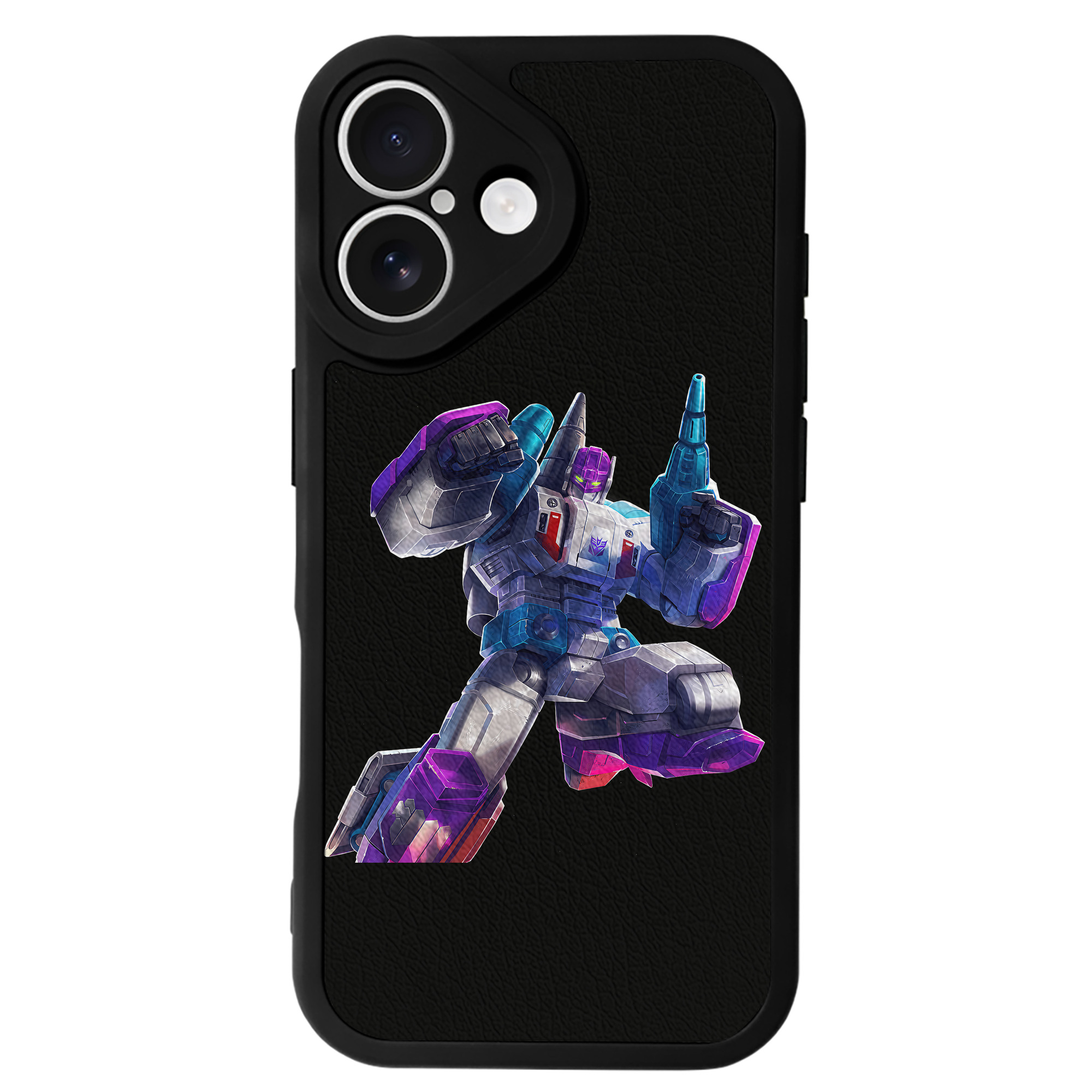 （画像用） Transformers トランスフォーマー 【iPhone 16シリーズ対応】シリコンスマホケース（レザー調） 材質：シリコン